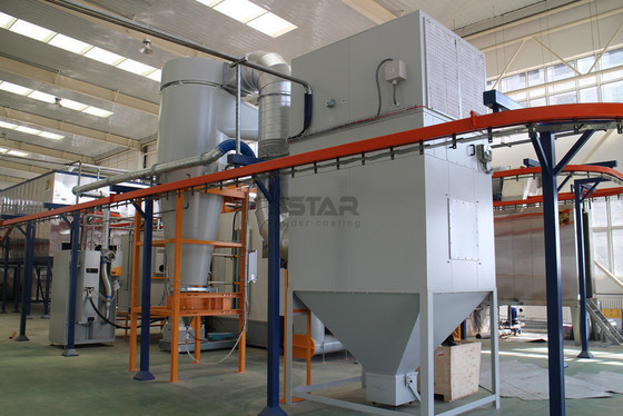 Hardware Elektrische area Conveyorized Powder Coating Plant