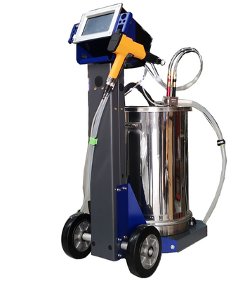 Elektrostatische poedercoatingsmachine met elektrostatische poedersproeiers