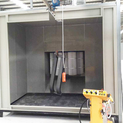 Overgrote handmatige elektrostatische Iso 9001 poedercoating sproeikamer
