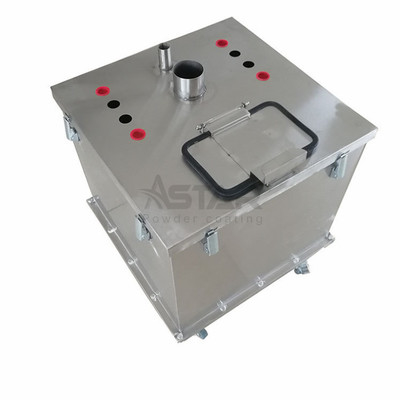 550x550mm Hoogdikte vierkant poedercoating hopper