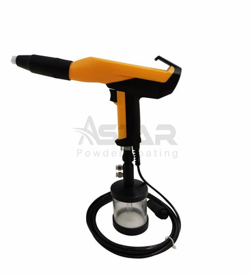 2F Volledige set elektrostatische poedercoating cup gun