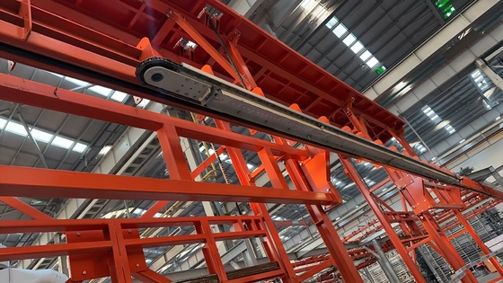 Horizontaal aluminiumprofiel krachtsvrij transportsystem poedercoatinglijn