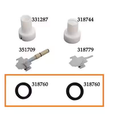 318760 PG1 Flat And Round Jet Nozzle Contact Ring Powder Coating Gun Spare Parts Met Aanpasbare OEM-ondersteuning
