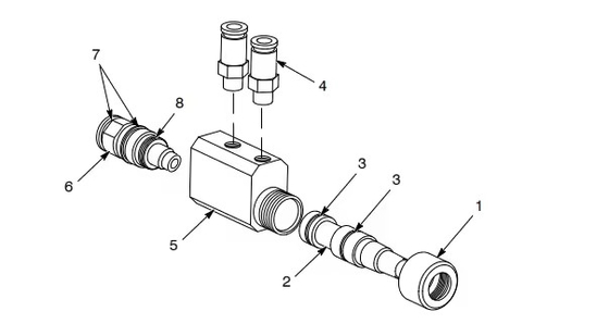 Niet-OEM 1066891 Inline poederpomp voor poedercoatingsmachines