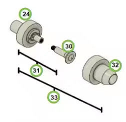 Niet-OEM spuitstuk assemblage omvat elektrodehouder diffuser en deksel voor Parker Ionics GX132 handpistool