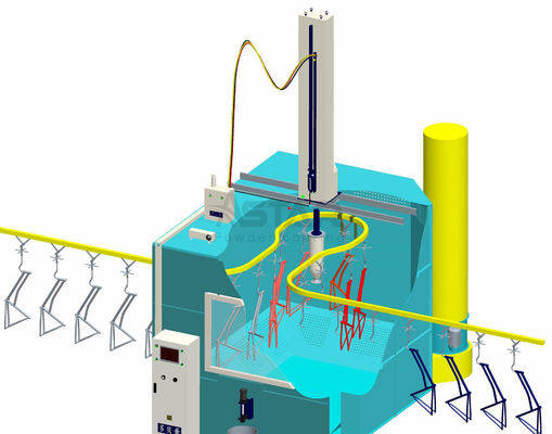 De Deklaaglijn van het schijf Elektrostatische Poeder, Elektrostatisch Vloeibaar het Schilderen Materiaal