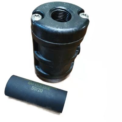 De zwarte Pneumatische de Samendrukkingsklep van DN15 vervangt AKO Internal Thread Connection