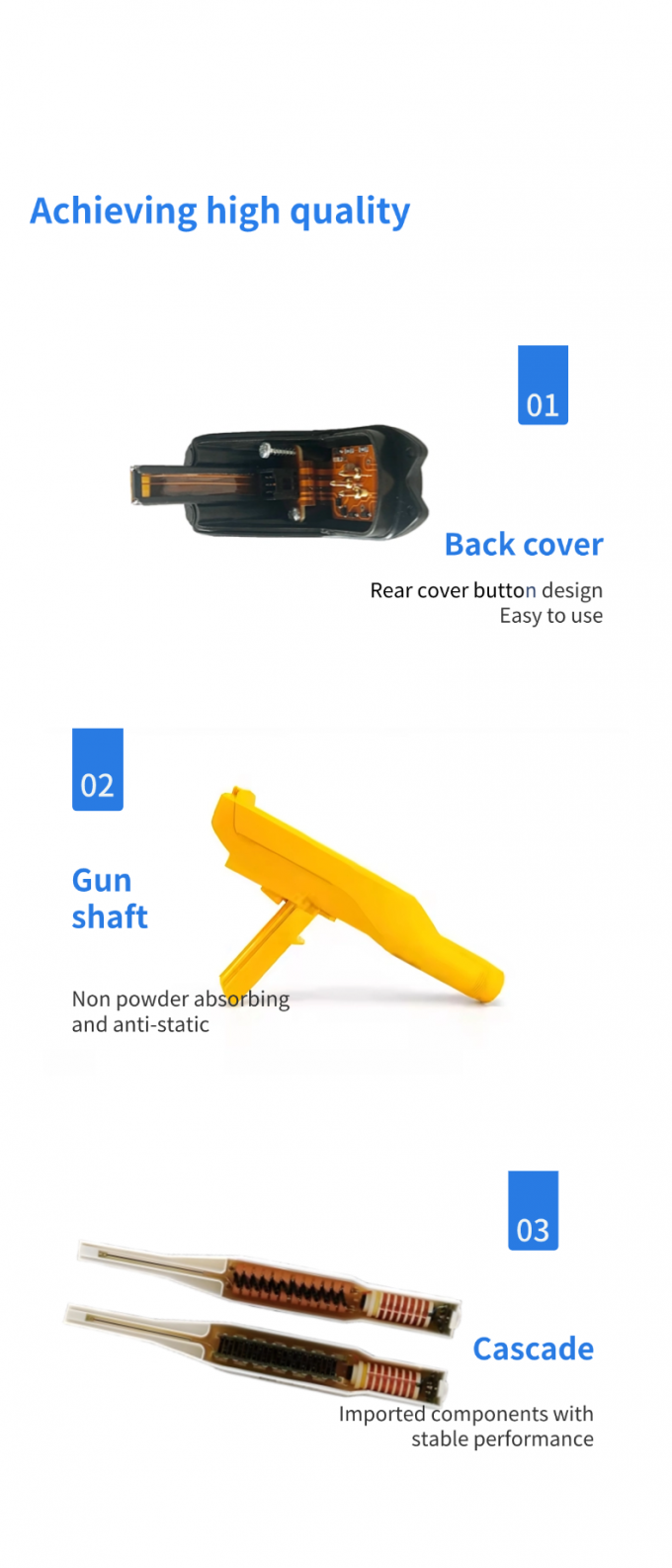 Industrieel voorbehandelsysteem mondstuk Aanpasbaar vierkant spoelmondstuk met OEM-ondersteuning 5